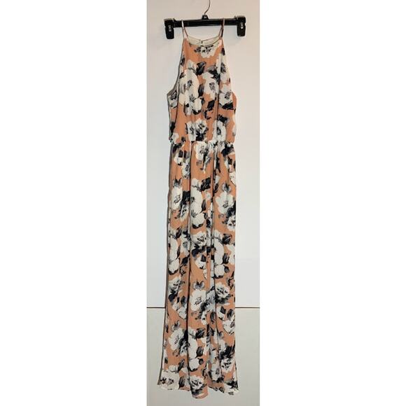 Peach Love Floral Jumpsuit Size Small - Picture 3 of 6